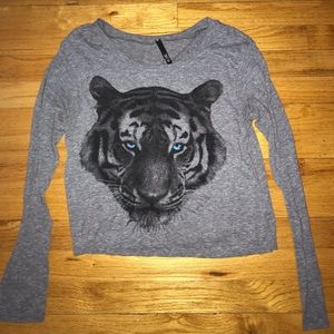 cropped long sleeve tee